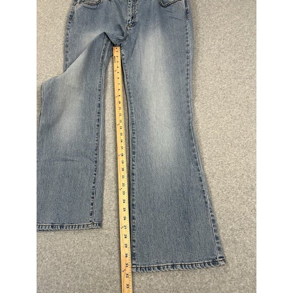 Michael Kors Womens Jeans 16 Bootcut Blue Stretch Denim 31.5" Inseam 11"Hi Rise - Picture 15 of 16
